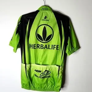 Maillot Cyclisme Hincapie 2010 Tour Of California - Taille M, Bleu/jaune, Neuf Avec étiquettes